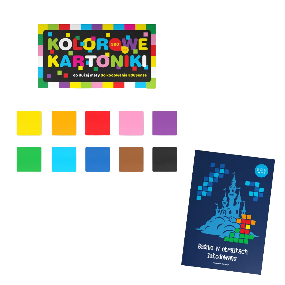 Kolorowe kartoniki do maty